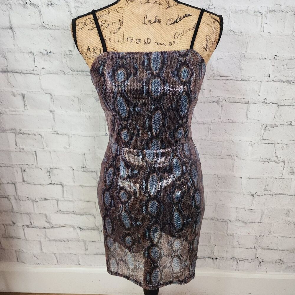 Anthropologie J.O.A sequin dress Sz XS mini sleeveless cocktail party ACL